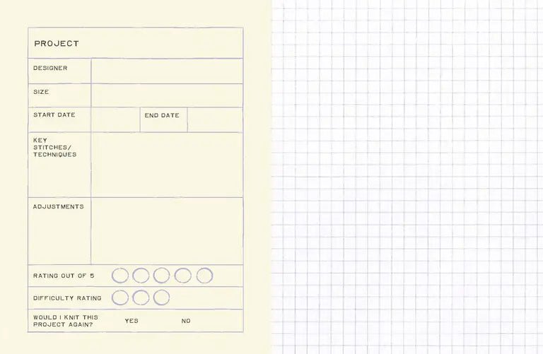 My Knitting Journal - Quadrille - The Little Yarn Store
