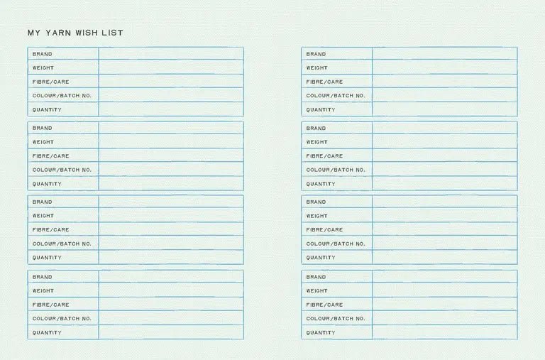 My Knitting Journal - Quadrille - The Little Yarn Store