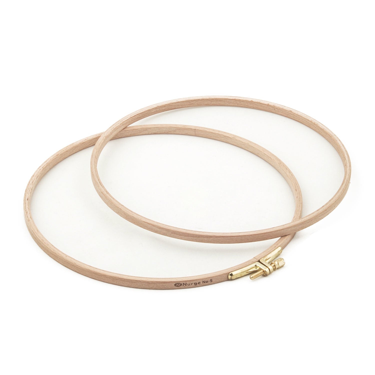 Nurge Beech Wood Screwed Embroidery Hoops 8 MM - Nurge 220 mm - The Little Yarn Store