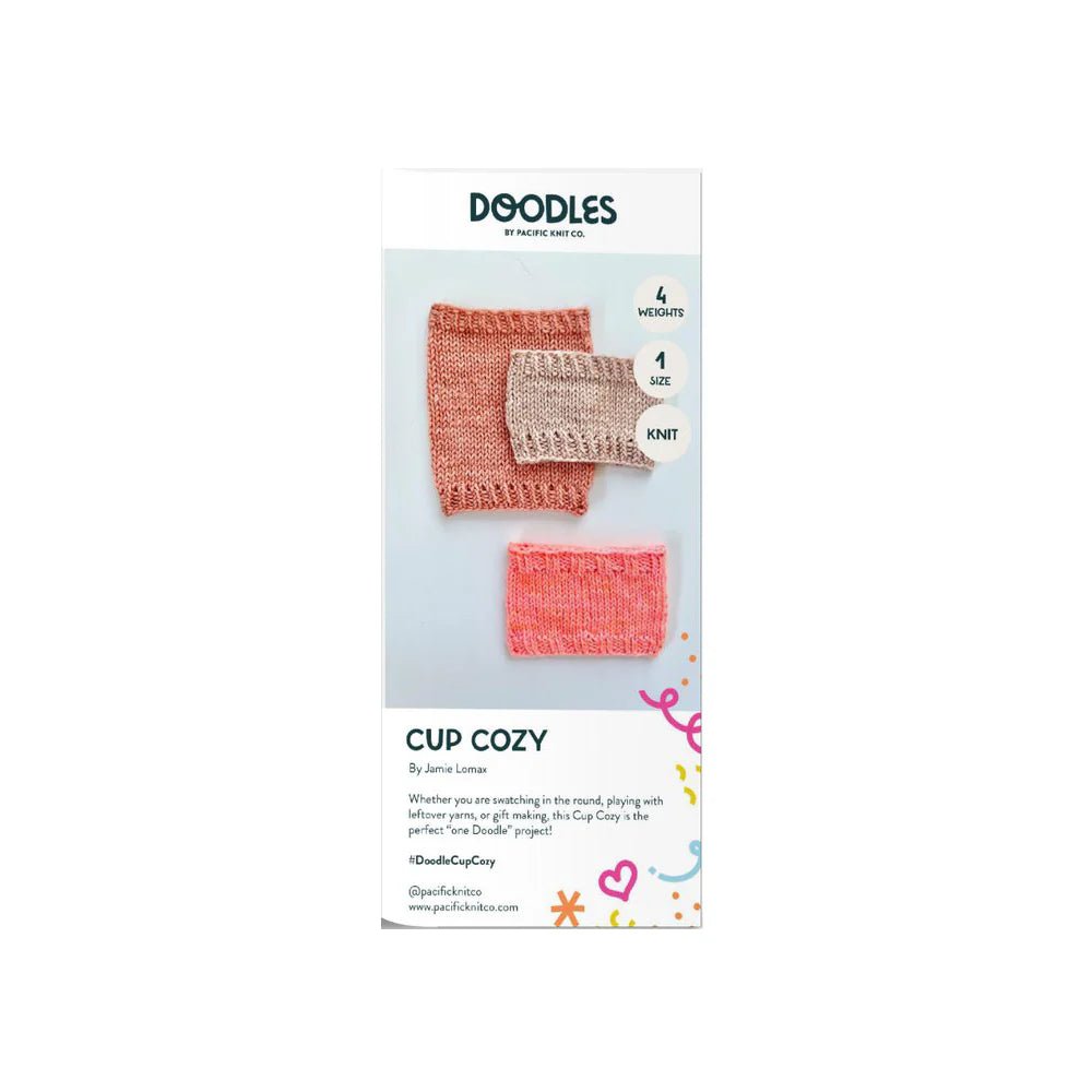 Pacific Knit Co. Base Patterns - Pacific Knit Co. Base Doodle Cup Cosy - The Little Yarn Store