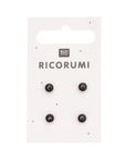 Rico Brown-Black Buttons with Bar - Rico 5 mm - The Little Yarn Store