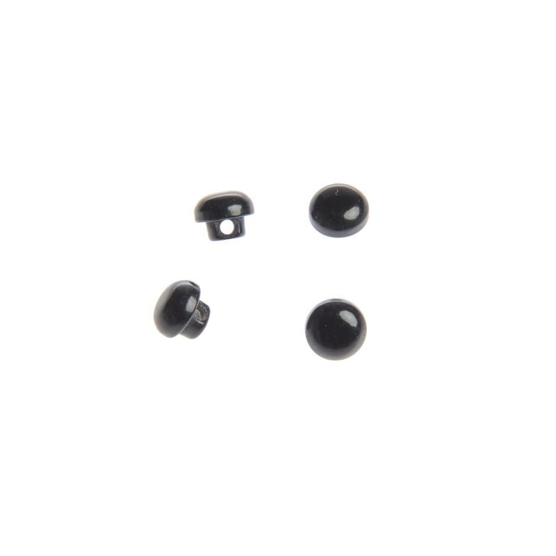 Rico Brown-Black Buttons with Bar - Rico 5 mm - The Little Yarn Store