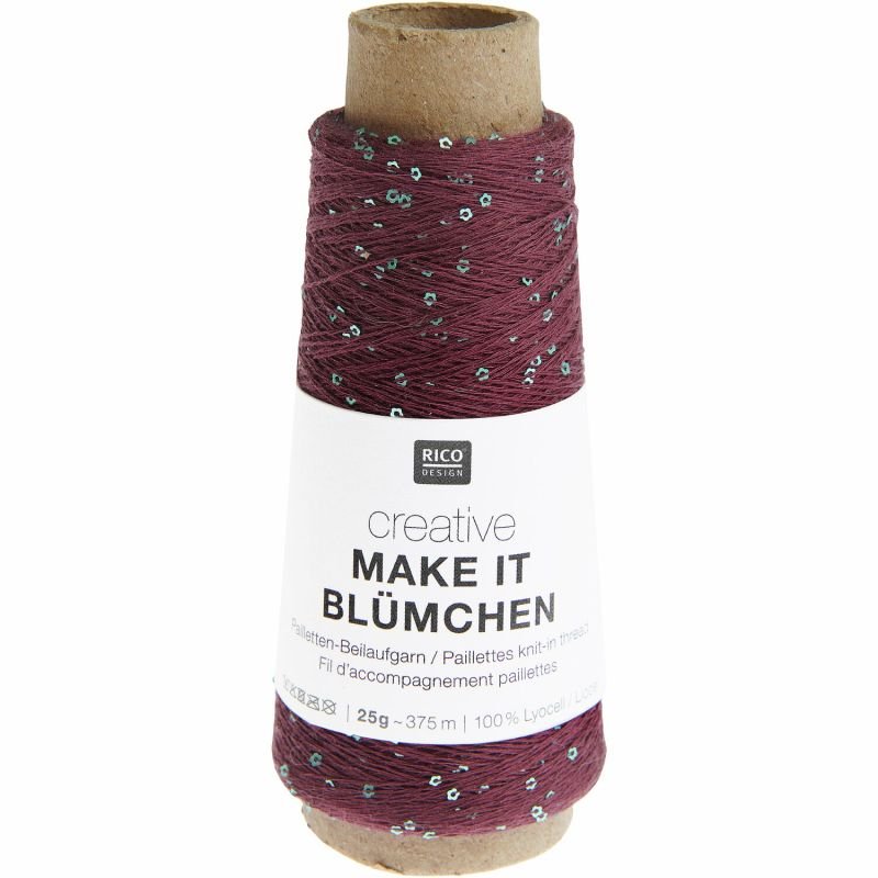 Rico Creative Make It Blümchen - Rico 016 Bordeaux - The Little Yarn Store