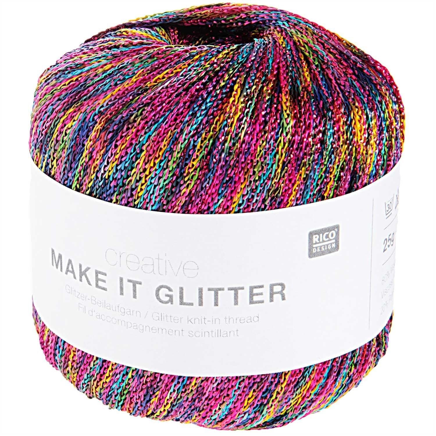 Rico Creative Make It Glitter - Rico 004 Rainbow - The Little Yarn Store