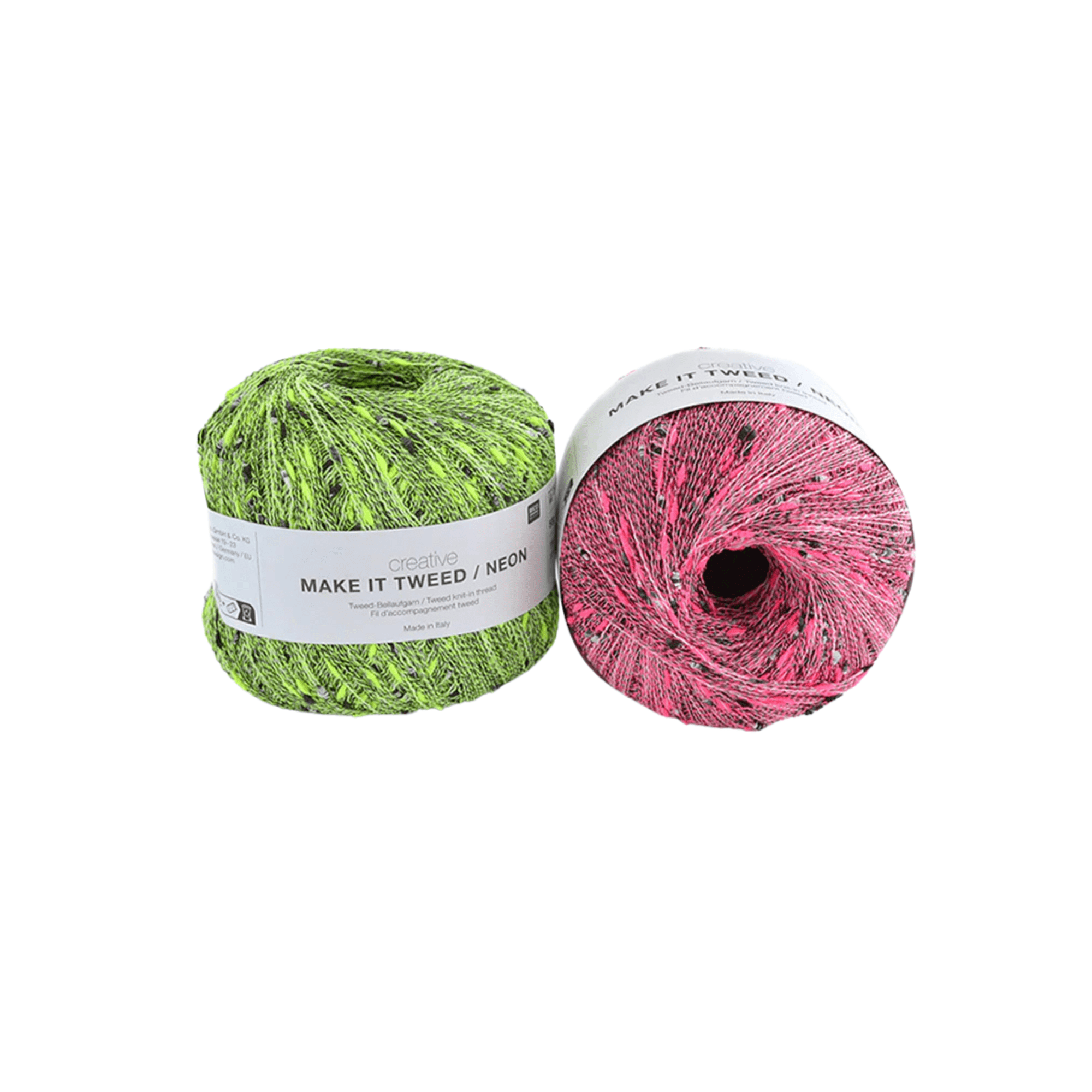 Rico Creative Make It Tweed Neon - Rico 001 Yellow - The Little Yarn Store