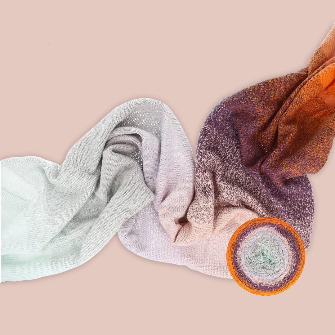 Scheepjes Cotton Whirl - Scheepjes 710 Clementine Cloud - The Little Yarn Store
