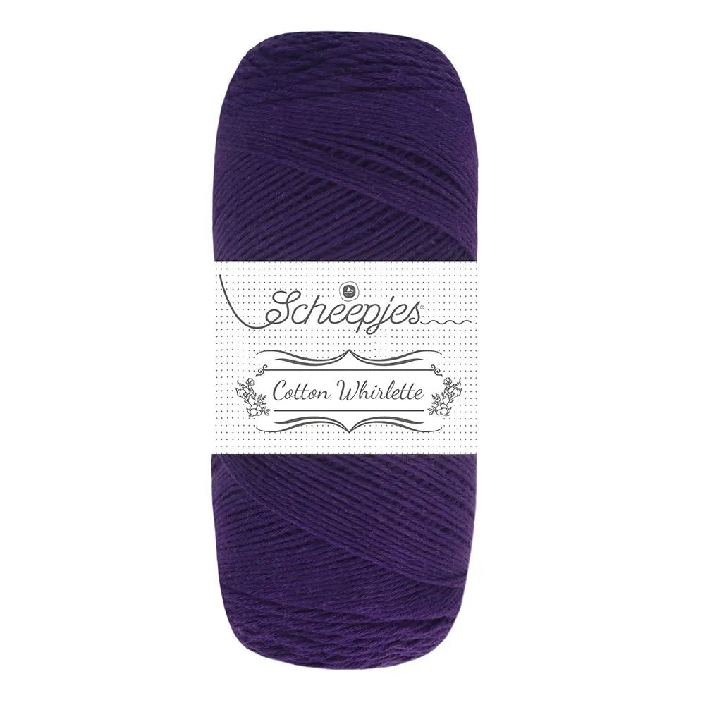 Scheepjes Cotton Whirlette - Scheepjes 801 Grape - The Little Yarn Store