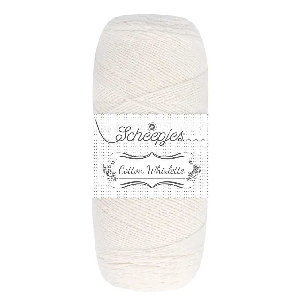 Scheepjes Cotton Whirlette - Scheepjes 804 Cream - The Little Yarn Store