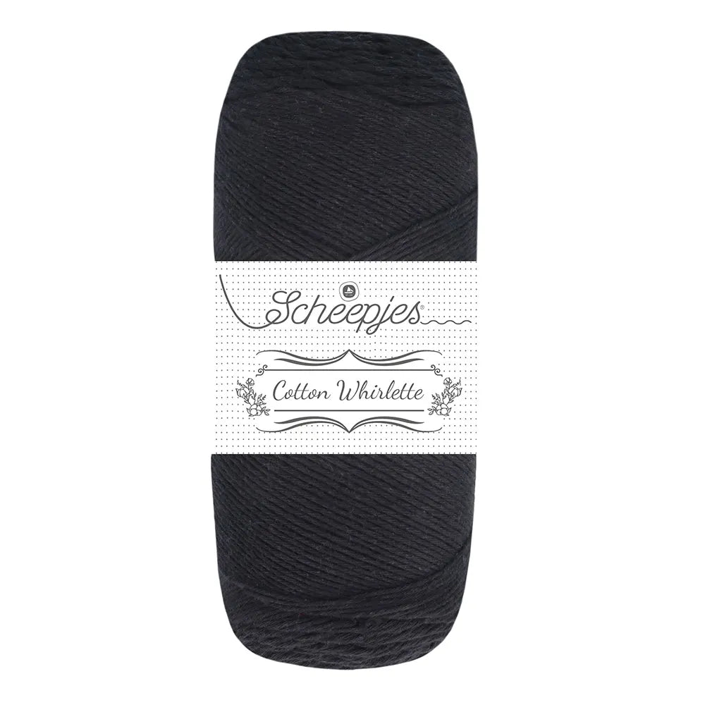Scheepjes Cotton Whirlette - Scheepjes 809 Black Bean - The Little Yarn Store