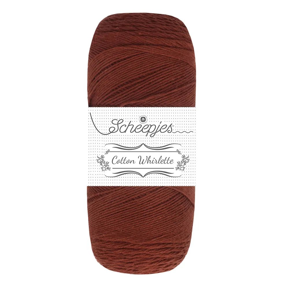 Scheepjes Cotton Whirlette - Scheepjes 817 Chocolate - The Little Yarn Store