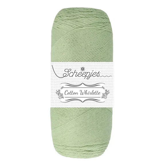 Scheepjes Cotton Whirlette - Scheepjes 820 Sage Leaf - The Little Yarn Store