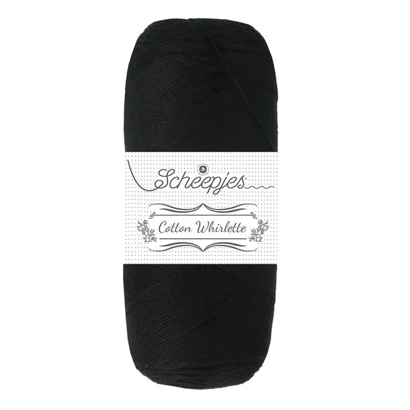 Scheepjes Cotton Whirlette - Scheepjes 821 Licorice - The Little Yarn Store