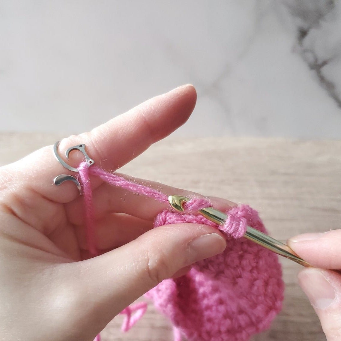 Stainless Steel Crochet Tension Rings - The Little Yarn Store Silver - The Little Yarn Store