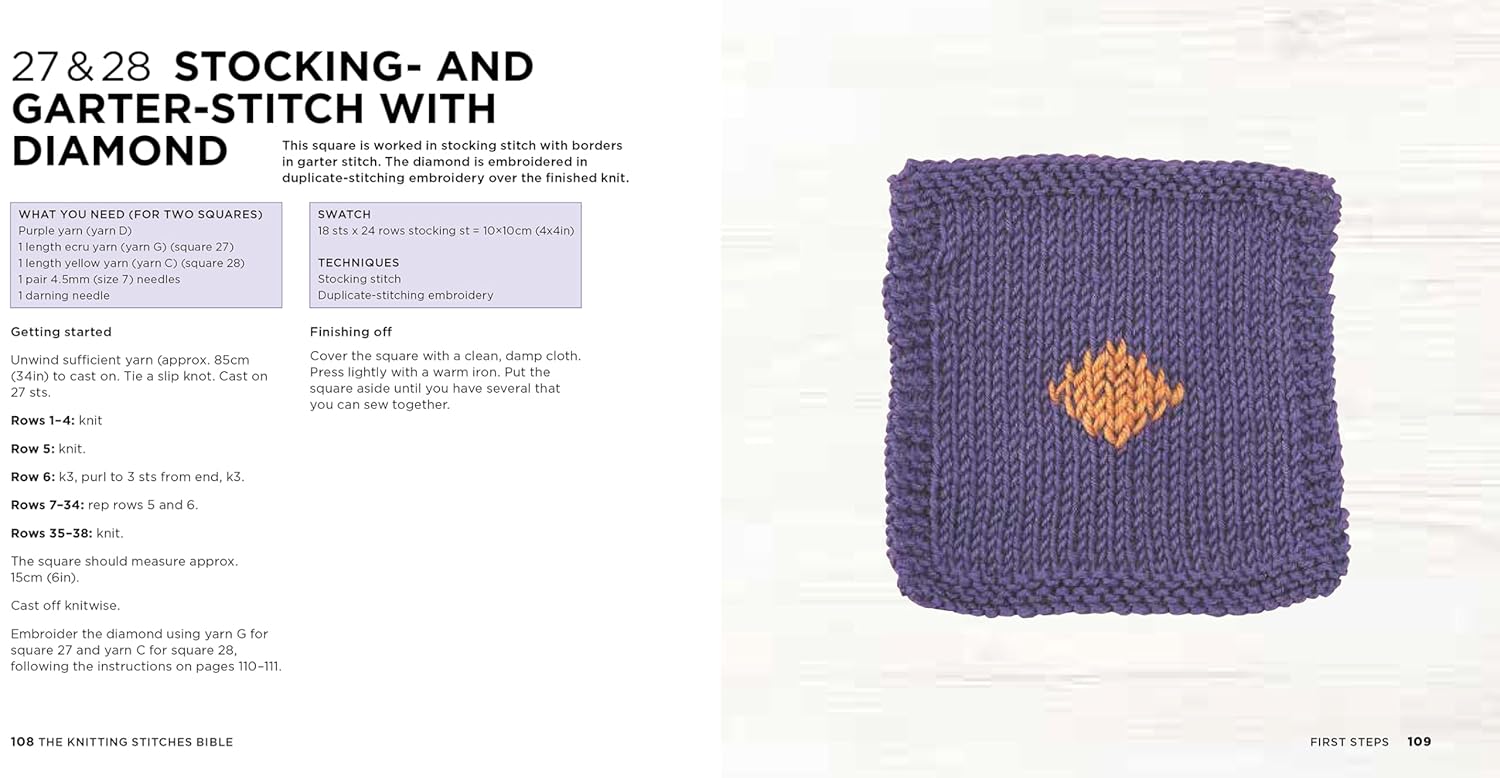The Knitting Stitches Bible - Marabout Collectif - The Little Yarn Store