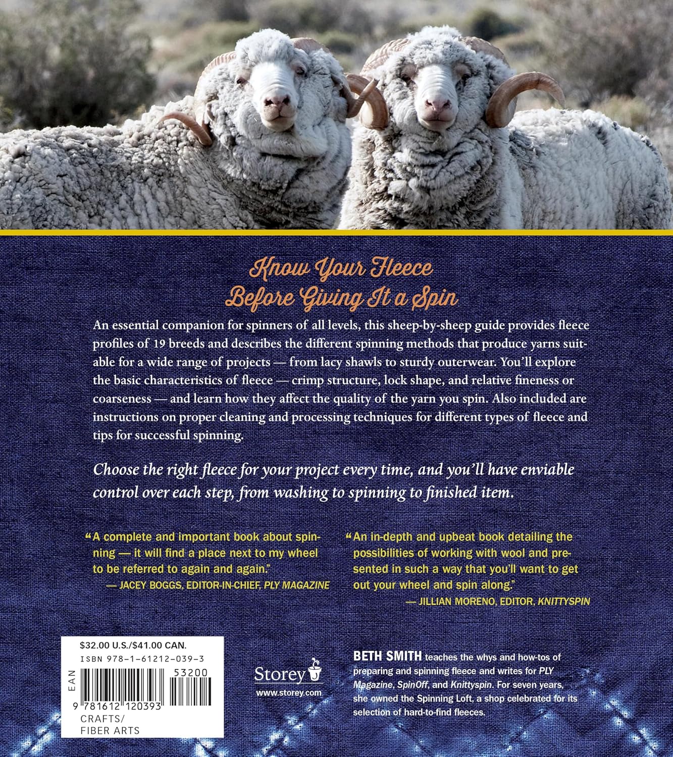 The Spinner's Book of Fleece - Beth Smith - The Little Yarn Store