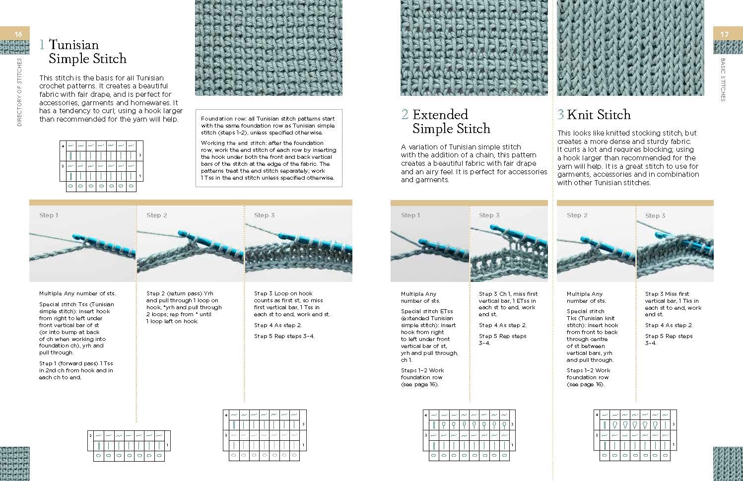 Tunisian Crochet Stitch Dictionary - Anna Nikipirowicz - The Little Yarn Store