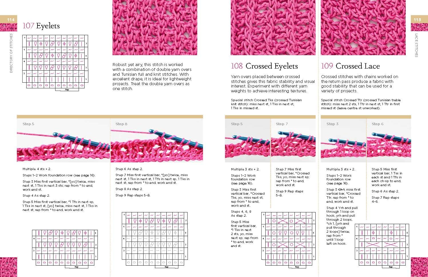 Tunisian Crochet Stitch Dictionary - Anna Nikipirowicz - The Little Yarn Store