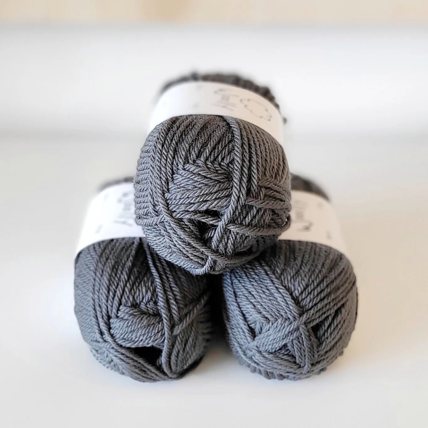 Woolly Yarn Co Woolly 8-Ply - Woolly Yarn Co - 01 Mr Wolf - The Little Yarn Store
