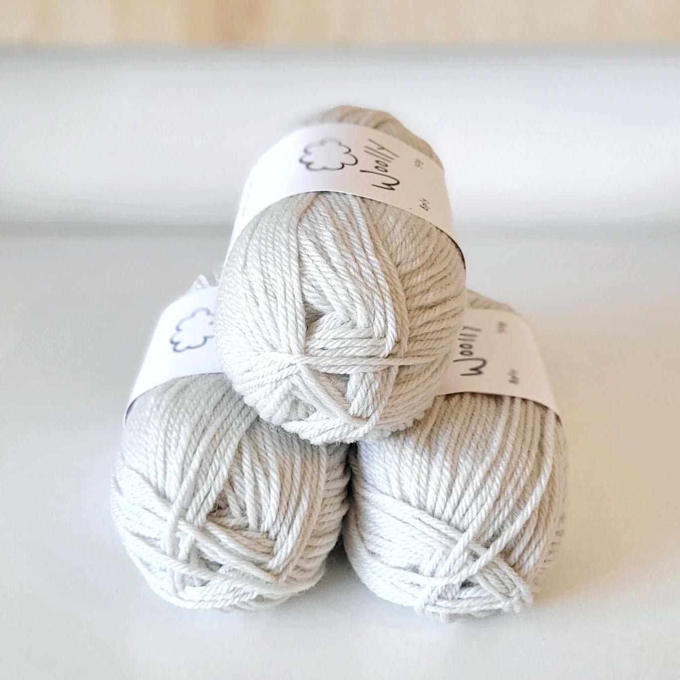 Woolly Yarn Co Woolly 8-Ply - Woolly Yarn Co - 02 Sheepish - The Little Yarn Store