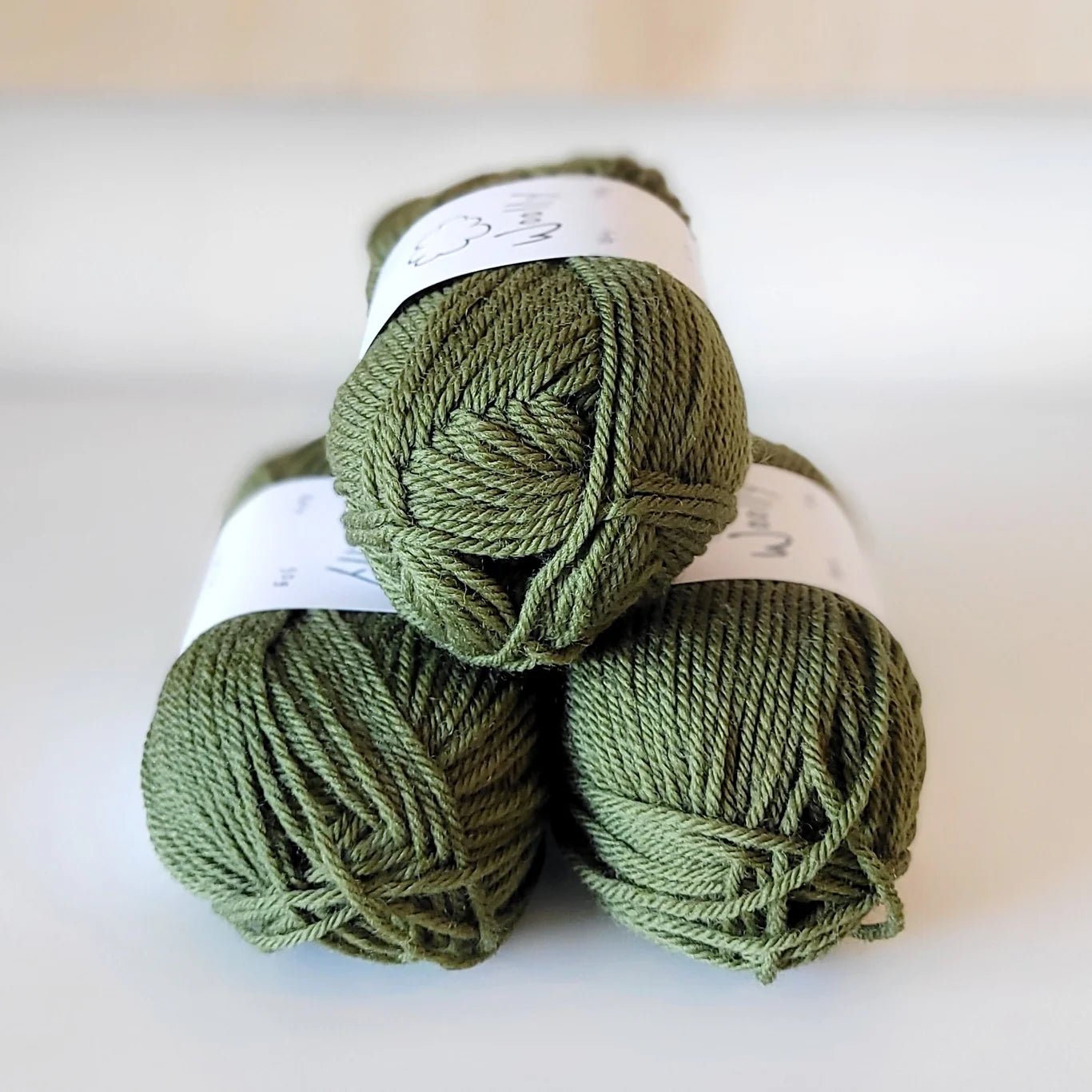 Woolly Yarn Co Woolly 8-Ply - Woolly Yarn Co - 13 Olive You Lots - The Little Yarn Store