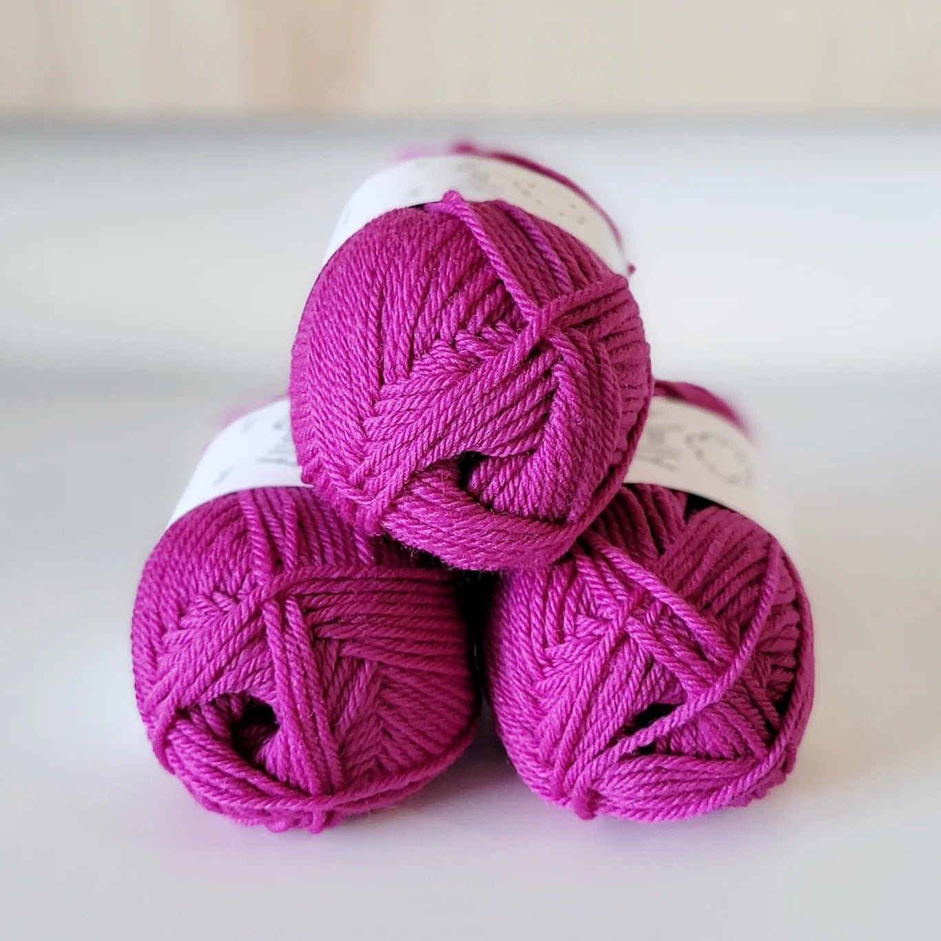 Woolly Yarn Co Woolly 8-Ply - Woolly Yarn Co - 22 Magenta Pop - The Little Yarn Store