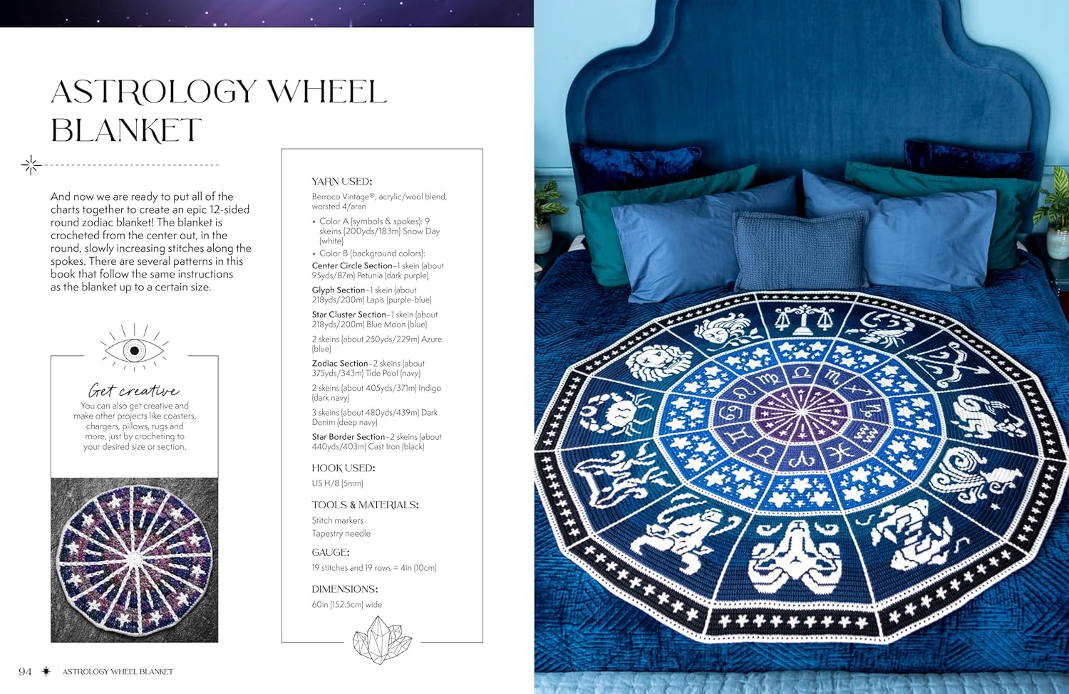 Zodiac Mosaic Crochet: A Celestial Guide to Overlay Colourwork - Alexis Sixel - The Little Yarn Store