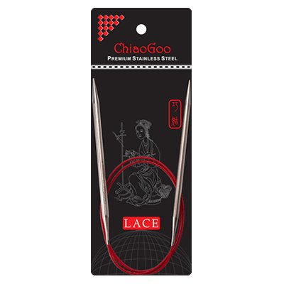 ChiaoGoo Red Lace Stainless Steel Fixed Circular Needles 40-100 CM - ChiaoGoo 40 cm - The Little Yarn Store