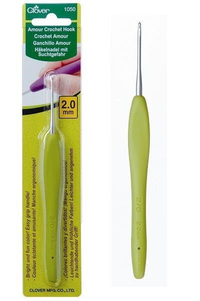 Clover Amour Crochet Hook - Clover 2.0 mm - The Little Yarn Store