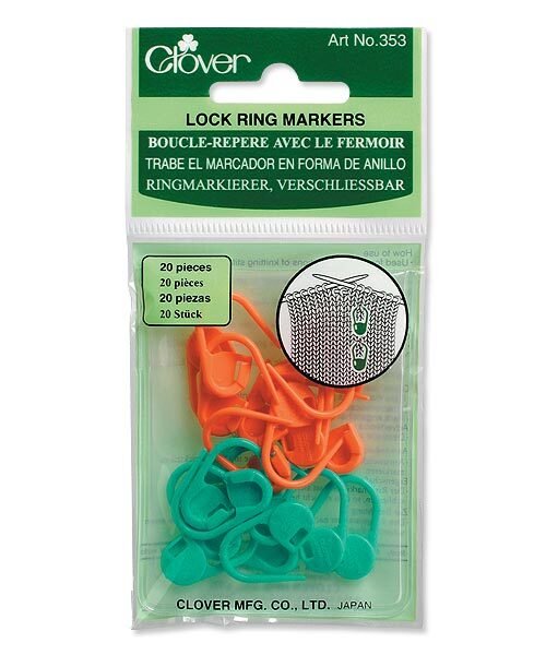 Clover Locking Stitch Markers - Clover Regular - The Little Yarn Store