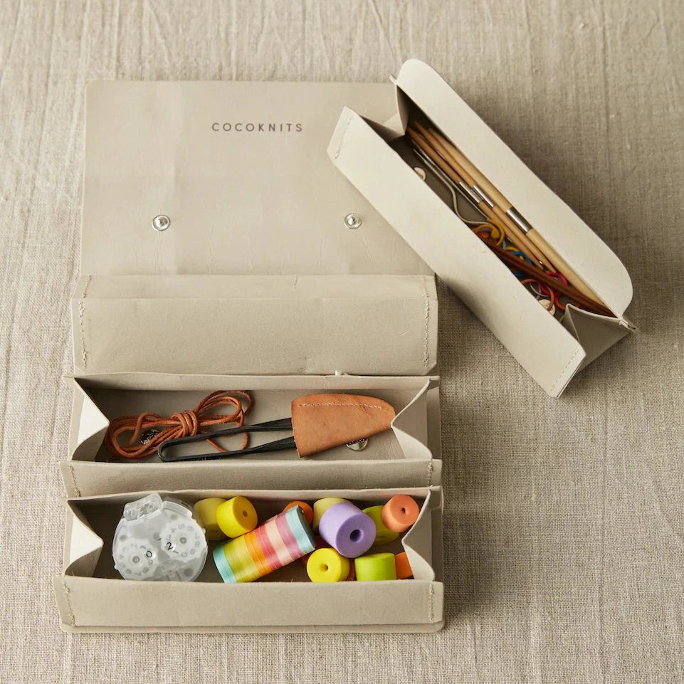 Cocoknits Accessory Roll - Cocoknits Grey - The Little Yarn Store