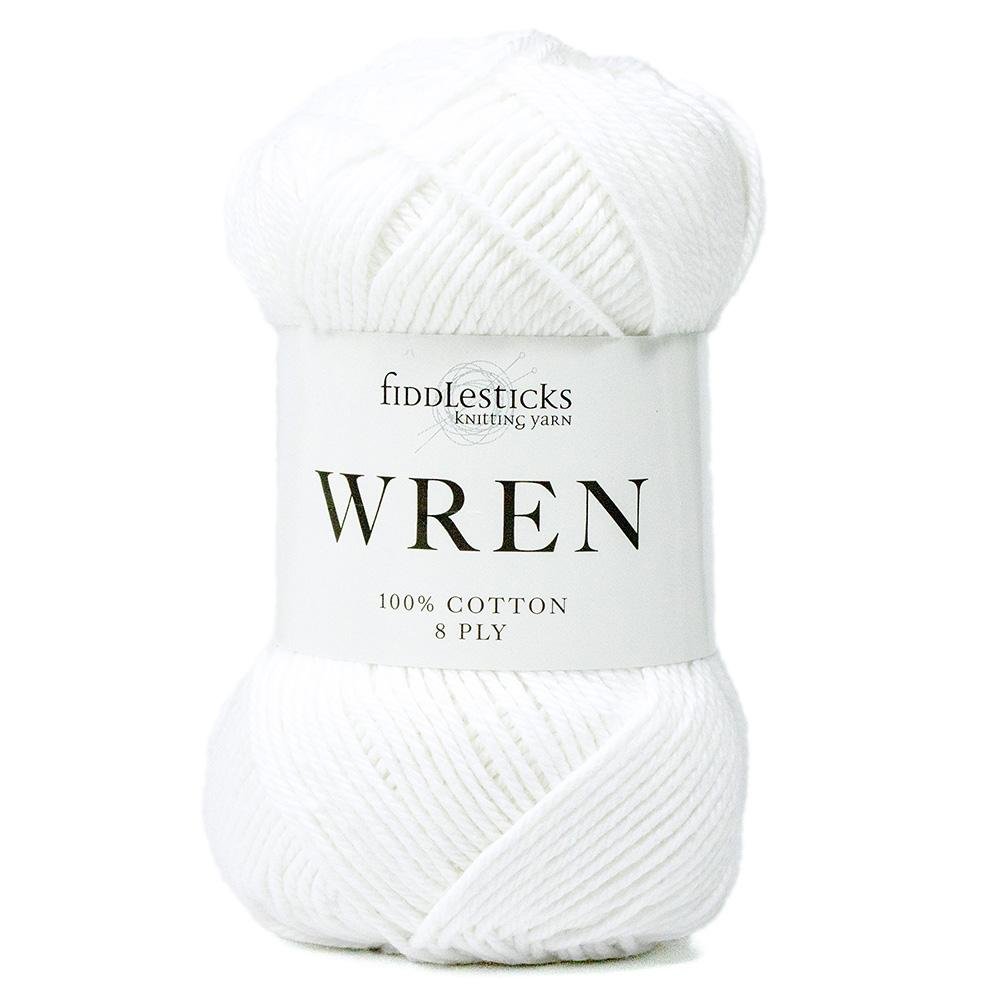 Fiddlesticks Wren - Fiddlesticks 002 White - The Little Yarn Store
