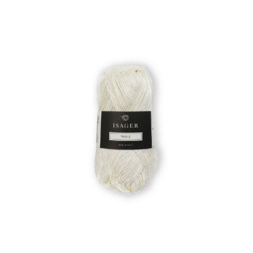 Isager Trio 2 - Isager White - The Little Yarn Store