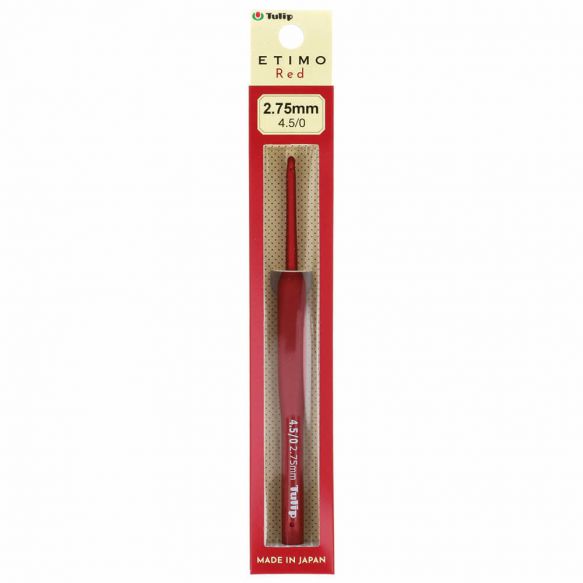 Tulip Etimo Red Crochet Hook - Tulip 2.75 mm - The Little Yarn Store