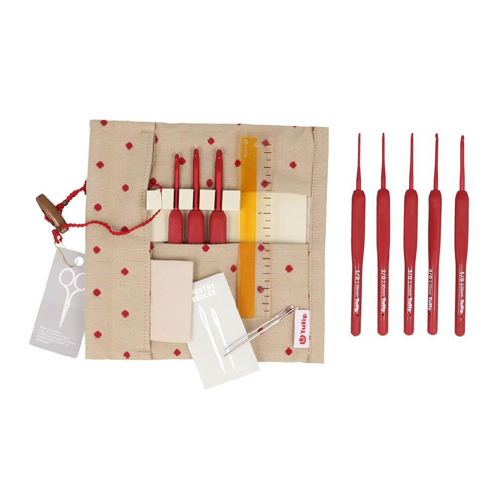 Tulip Etimo Red Crochet Hook Set - Tulip - The Little Yarn Store